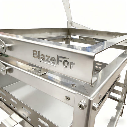 360° Rotating Adjustable Charcoal BBQ Grill